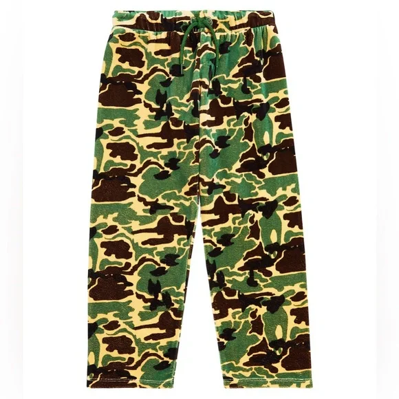 Mini Rodini Velour Camo Pants - Picture 1 of 5